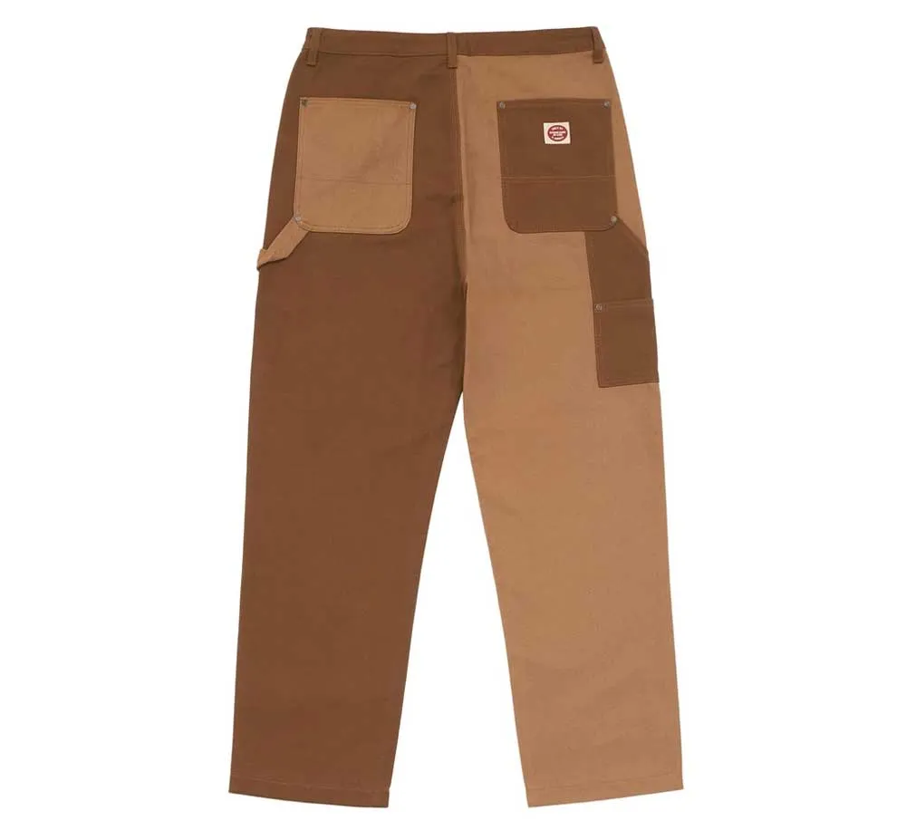 DOUBLE KNEE COLORBLOCK WORK PANTS