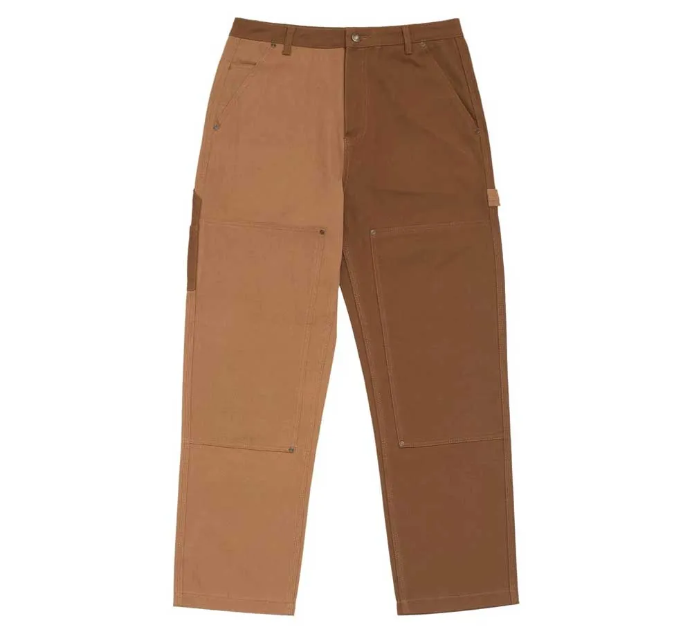 DOUBLE KNEE COLORBLOCK WORK PANTS