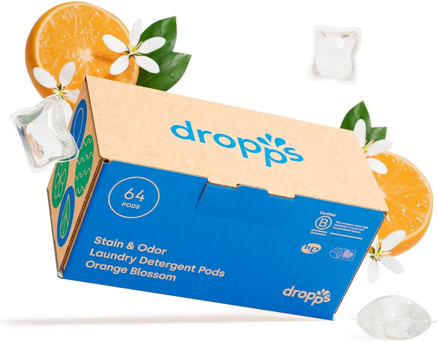 Dropps Stain & Odor Laundry Detergent Pods … ( 32 Count)