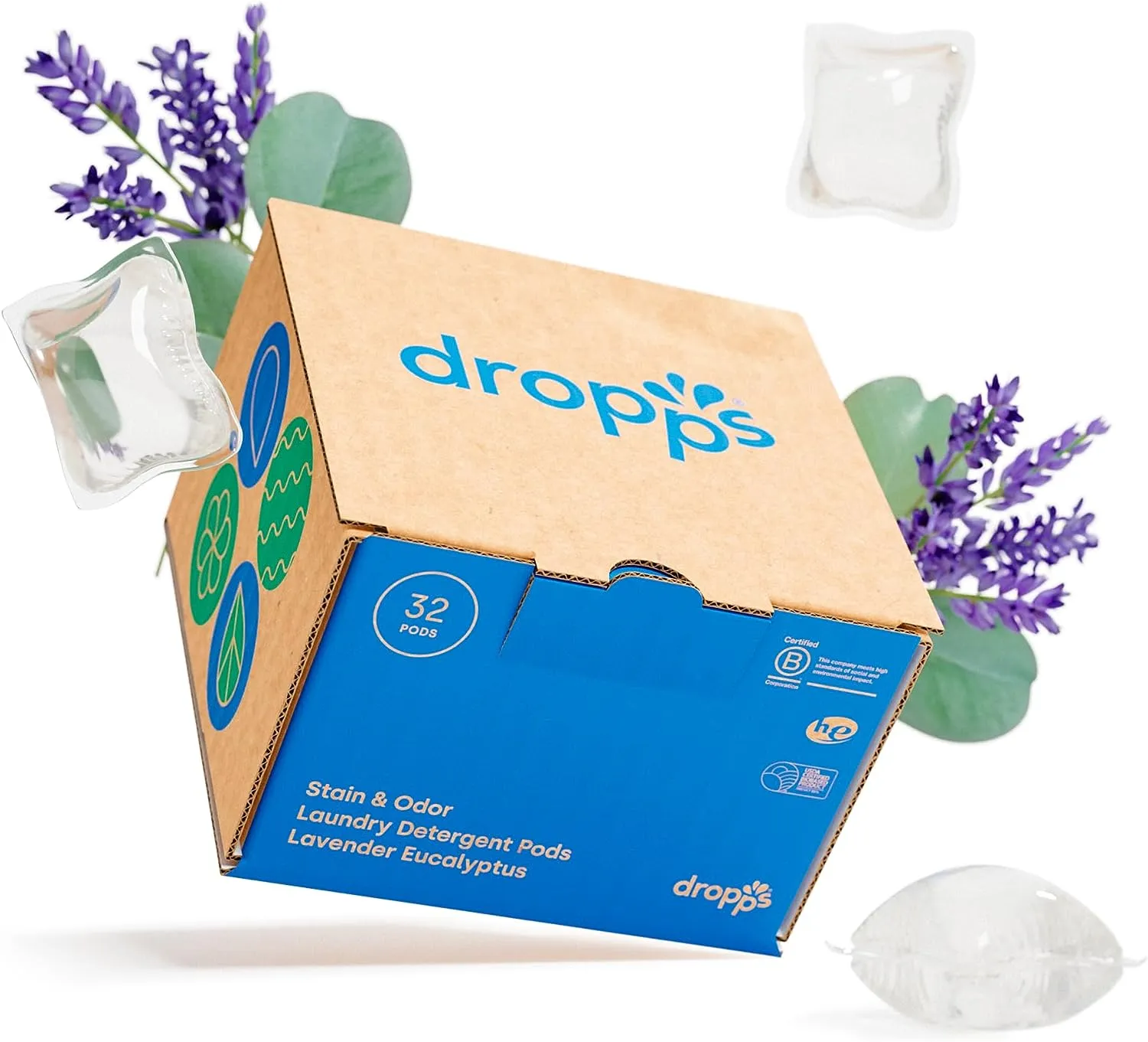 Dropps Stain & Odor Laundry Detergent Pods … ( 32 Count)