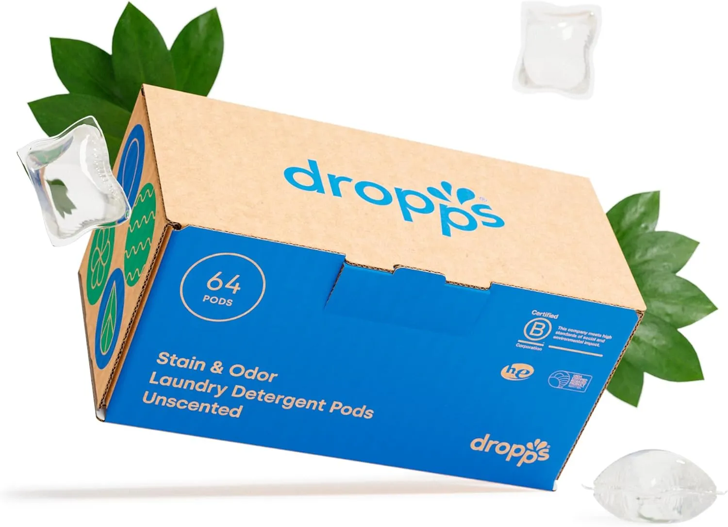 Dropps Stain & Odor Laundry Detergent Pods … ( 32 Count)