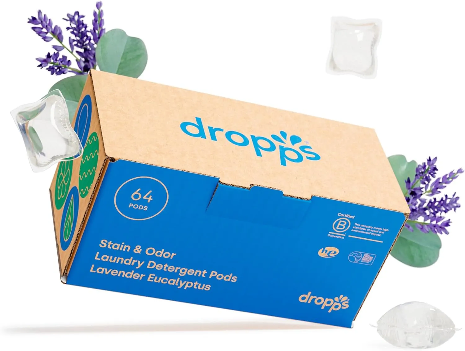 Dropps Stain & Odor Laundry Detergent Pods … ( 32 Count)