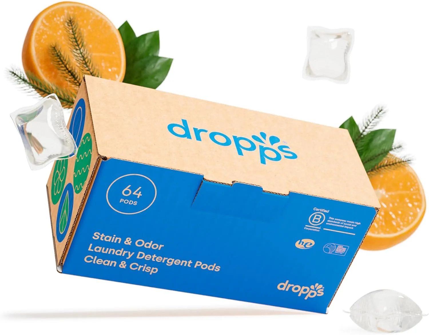 Dropps Stain & Odor Laundry Detergent Pods … ( 32 Count)