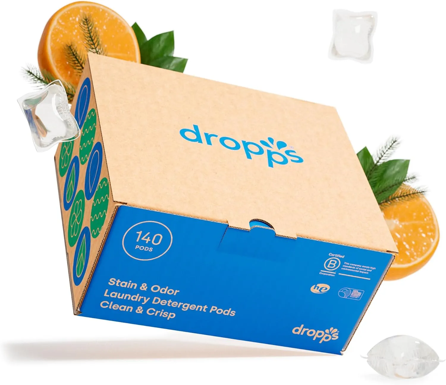 Dropps Stain & Odor Laundry Detergent Pods … ( 32 Count)