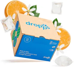 Dropps Stain & Odor Laundry Detergent Pods … ( 32 Count)