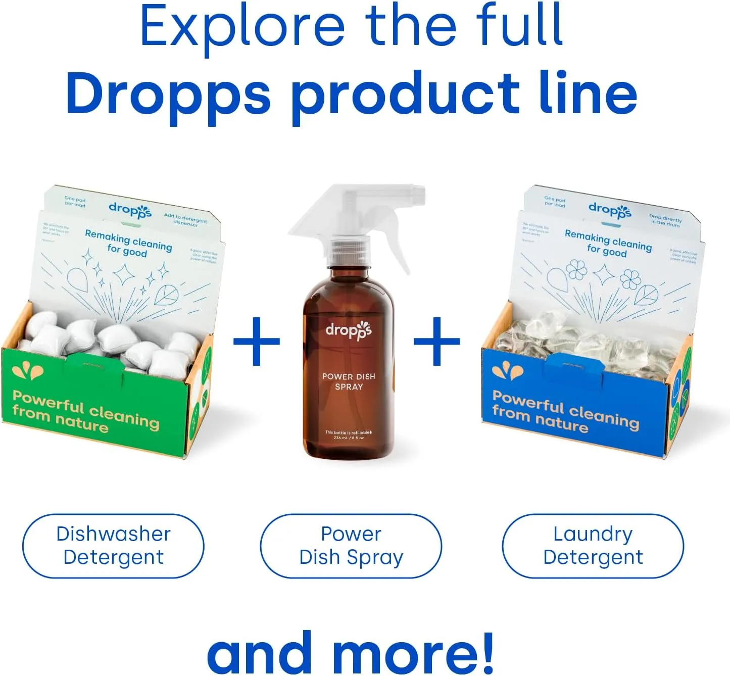 Dropps Stain & Odor Laundry Detergent Pods … ( 32 Count)