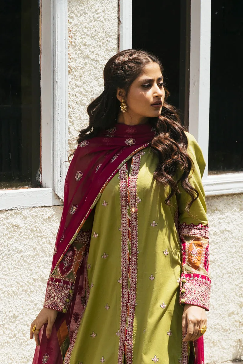EB-10  MYLA | Qalamkar Rahi Luxury Festive Collection 2022 | Unstitched Embroidered Lawn Suits
