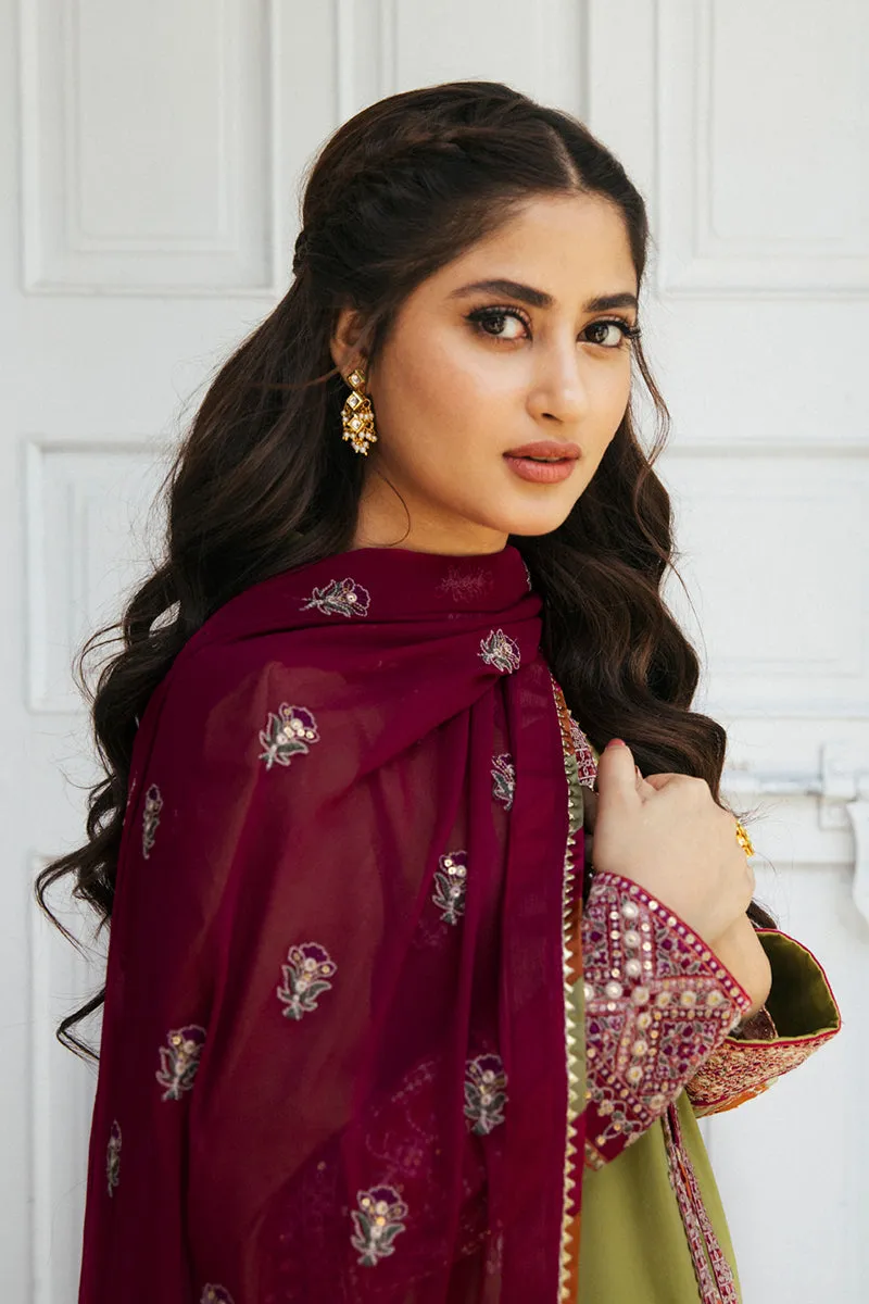 EB-10  MYLA | Qalamkar Rahi Luxury Festive Collection 2022 | Unstitched Embroidered Lawn Suits