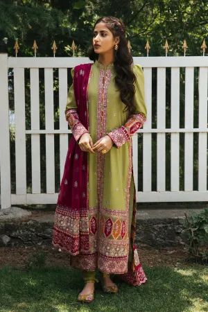 EB-10  MYLA | Qalamkar Rahi Luxury Festive Collection 2022 | Unstitched Embroidered Lawn Suits