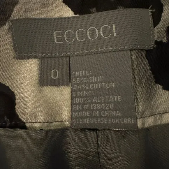 Eccoci Animal - Leopard Print Pencil Skirt Sz 0