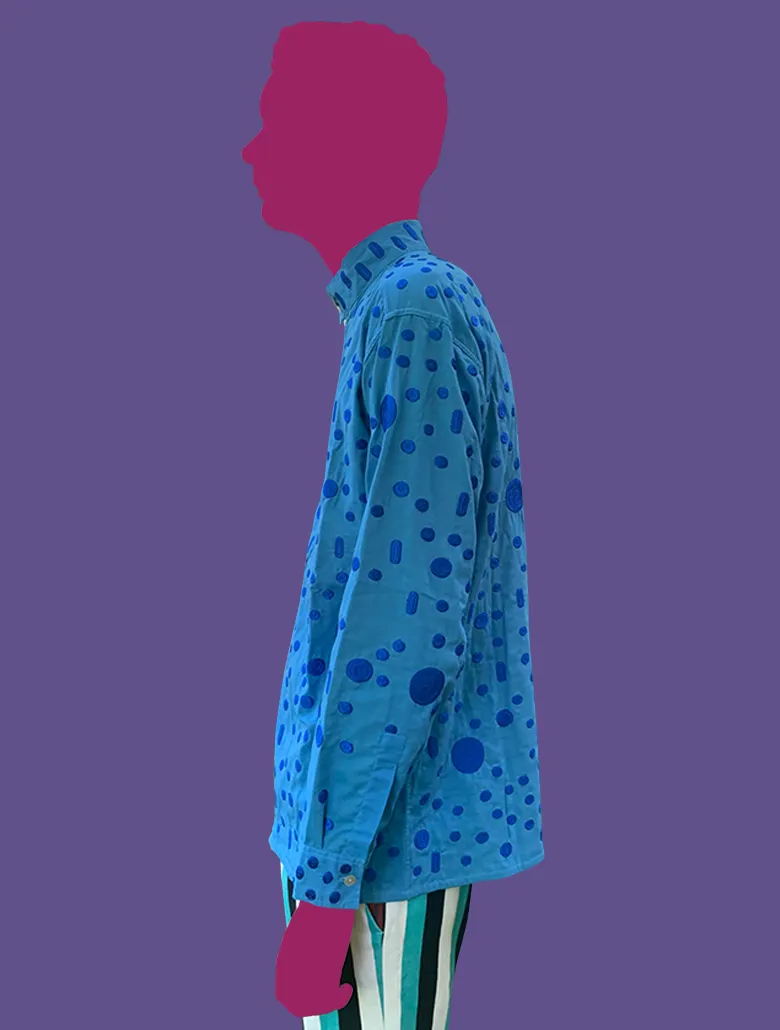 Embroidered and Reversible Shirt/Jacket