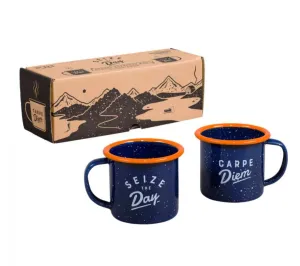 Espresso enamel set - Carpe diem