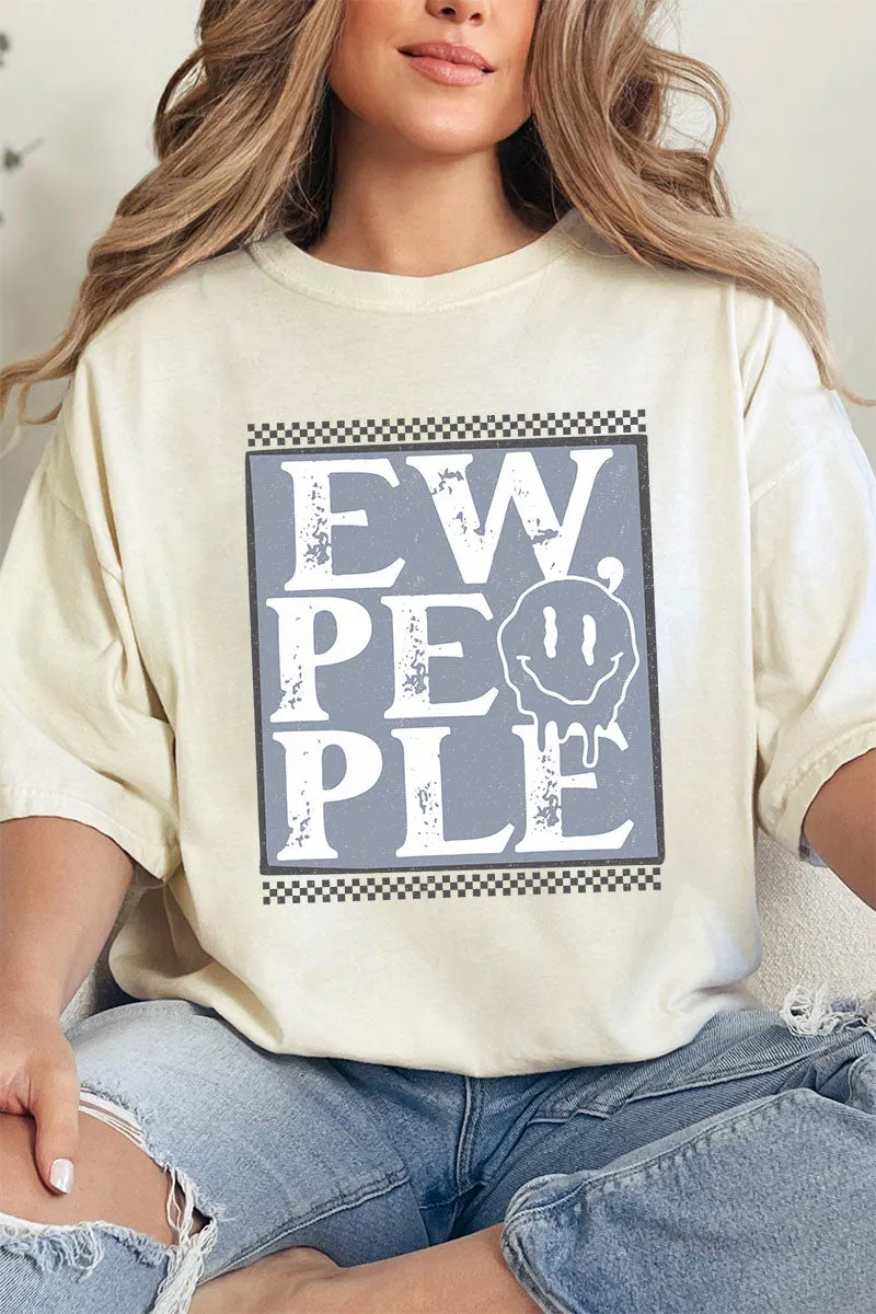 Ew People Checkered Comfort Colors Adult Ring-Spun Cotton Tee