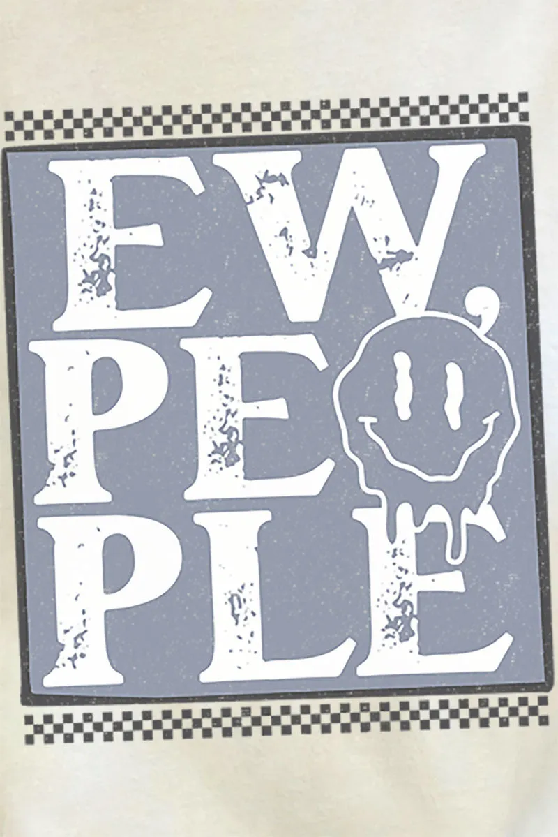 Ew People Checkered Comfort Colors Adult Ring-Spun Cotton Tee