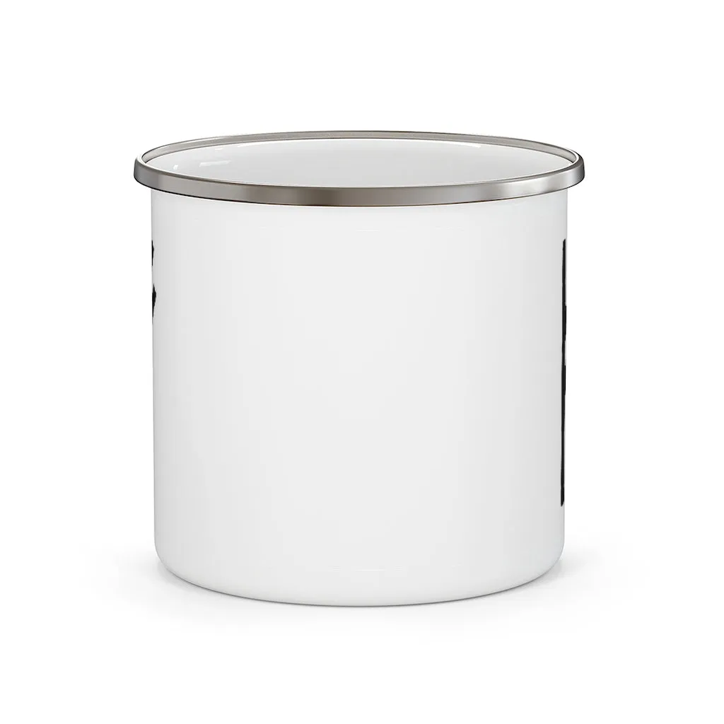 Fehu (Wealth) Viking Rune Enamel Camping Mug