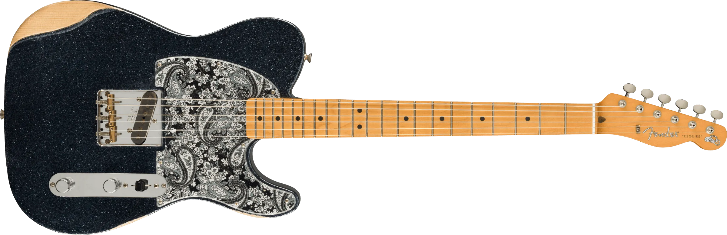 Fender Brad Paisley Esquire®, Maple, Black Sparkle *Includes Deluxe Setup & Hard Case