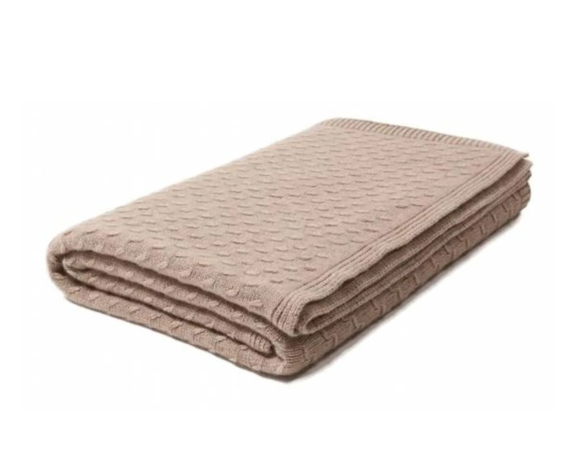 Filetto Cashmere Throw - Taupe