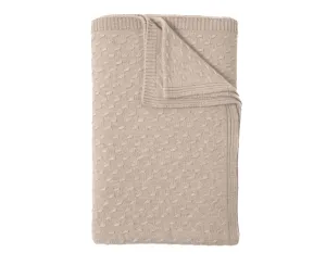 Filetto Cashmere Throw - Taupe