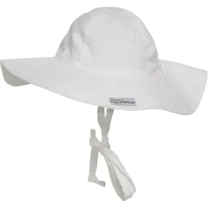 Flap Happy UPF 50  Floppy Hat Vanilla Stripe Seersucker