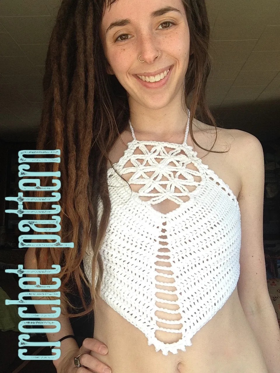 Flower of Life Crop Top - Crochet Pattern