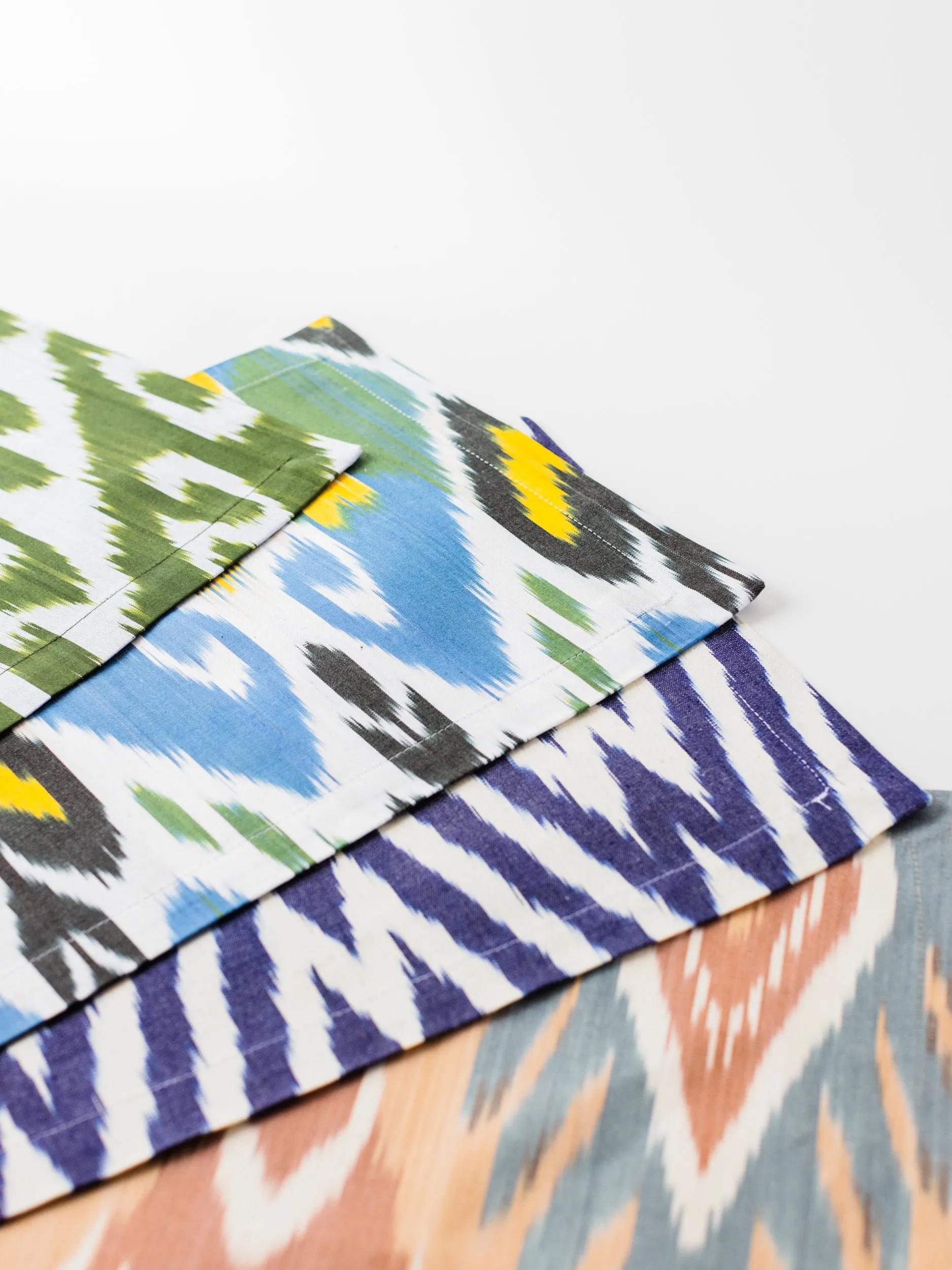Forest Ikat Cotton Blend Placemat Set