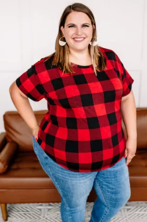 Get Your Plaid On Red Top