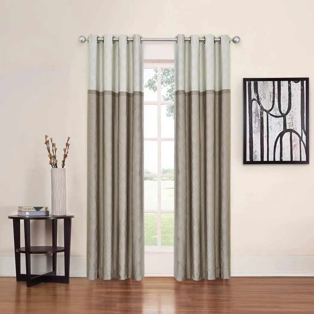 Girls Diamond Striped Curtain Single Panel