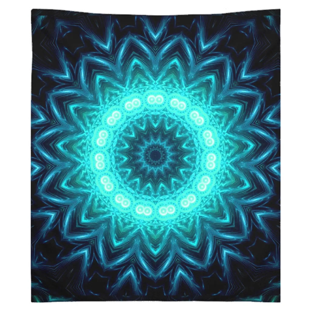 Glowing Circles Tapestry