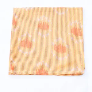 Gold Peacock Cotton Ikat Napkin Set of 4