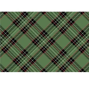 GREEN PLAID PLACEMAT 24PK