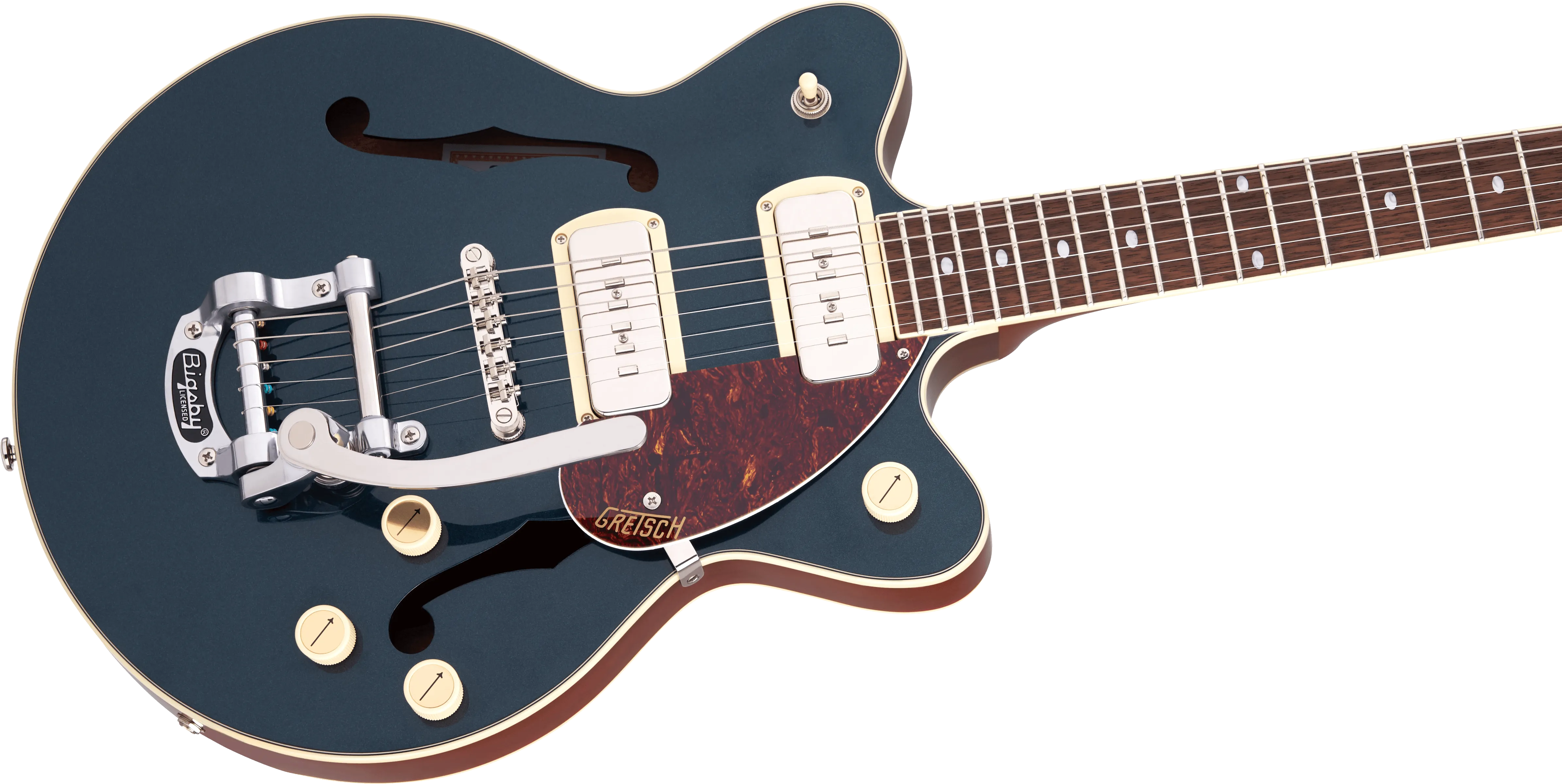 Gretsch G2655T Streamliner Center Block Double Cutaway Double-Cut P90 with Bigsby - Two Tone Midnight Sapphire