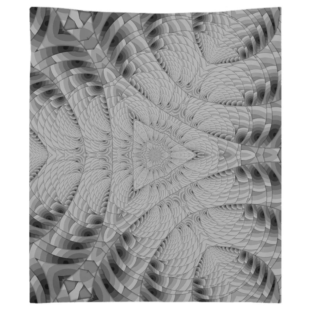 Grey Scale Triangle Tapestry