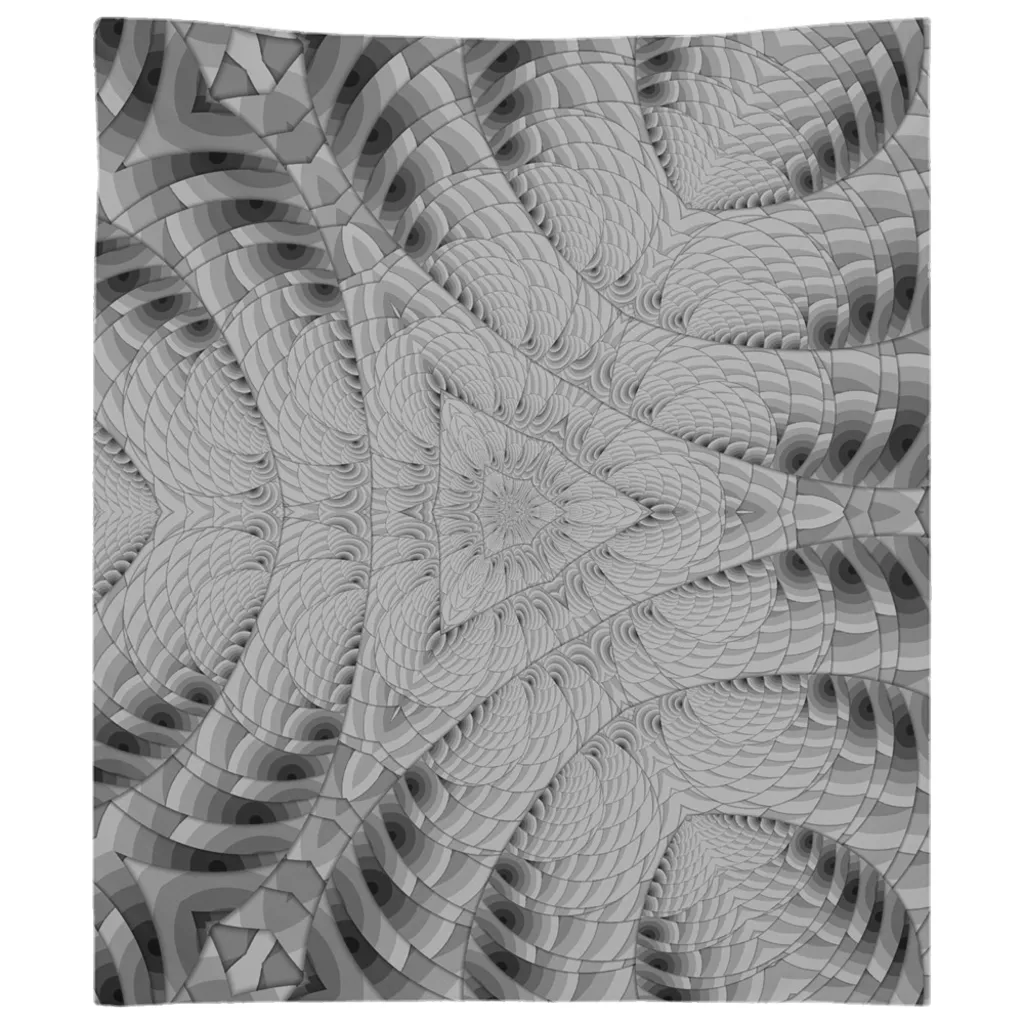 Grey Scale Triangle Tapestry