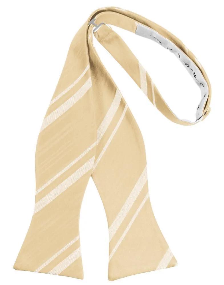 Harvest Maize Striped Satin Bow Tie