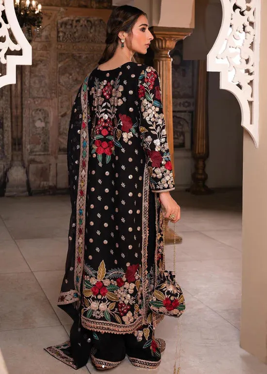 Haseen’s Mehnaaz Black Luxury Lawn Collection Unstitched 9B