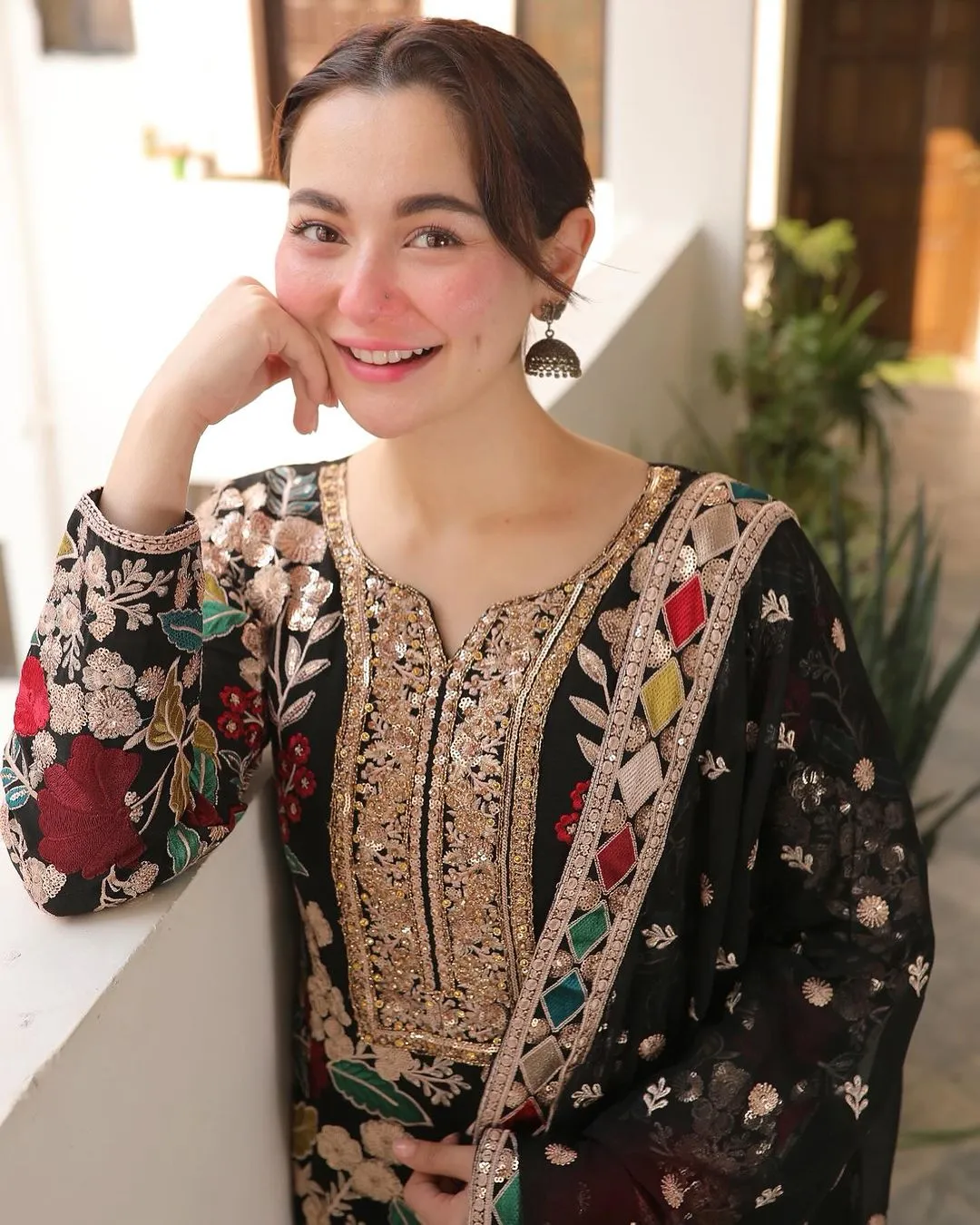 Haseen’s Mehnaaz Black Luxury Lawn Collection Unstitched 9B