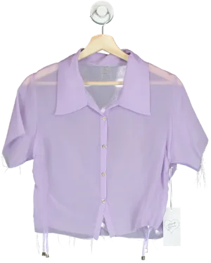 Heart of Sun Lavender Sheer Cover-Up Top One Size