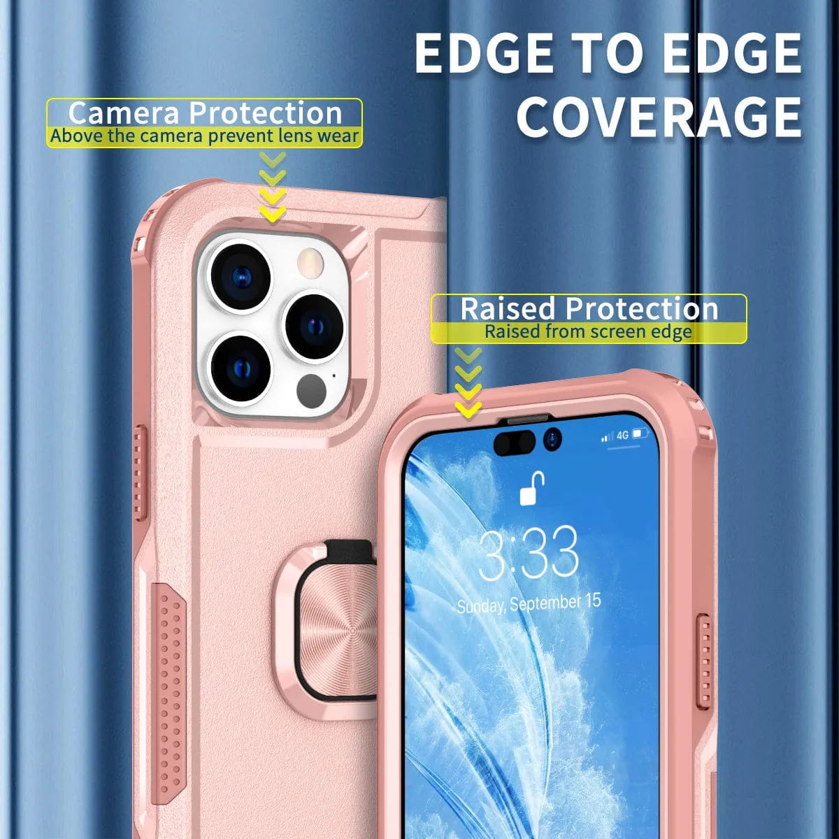 Heavy Duty Magnetic Phone Case With Ring Grip