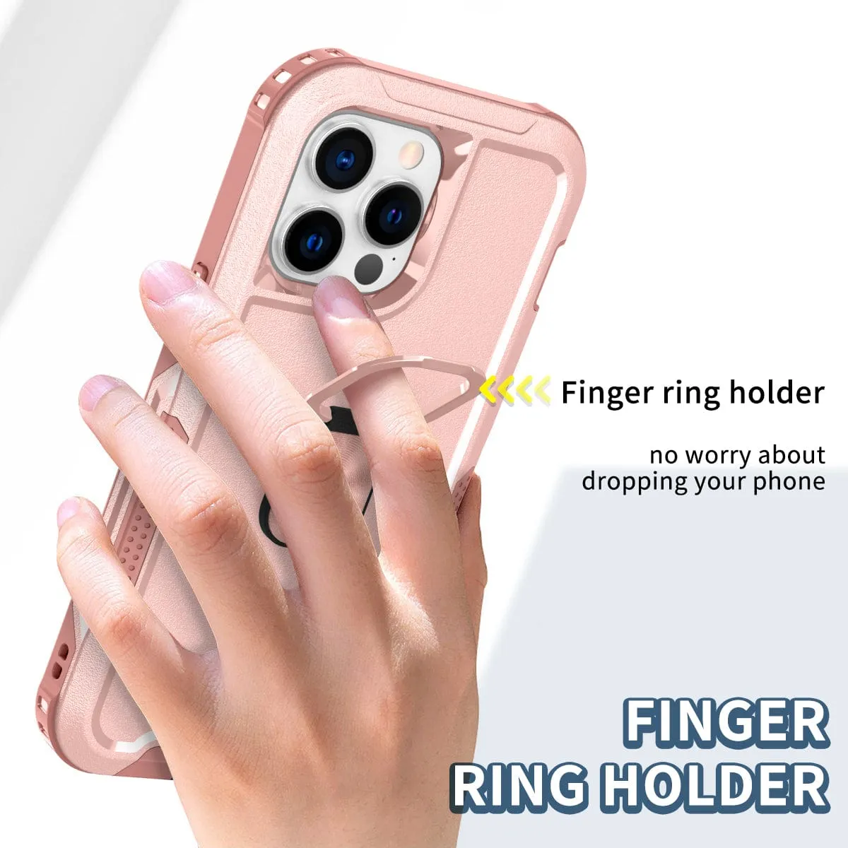 Heavy Duty Magnetic Phone Case With Ring Grip