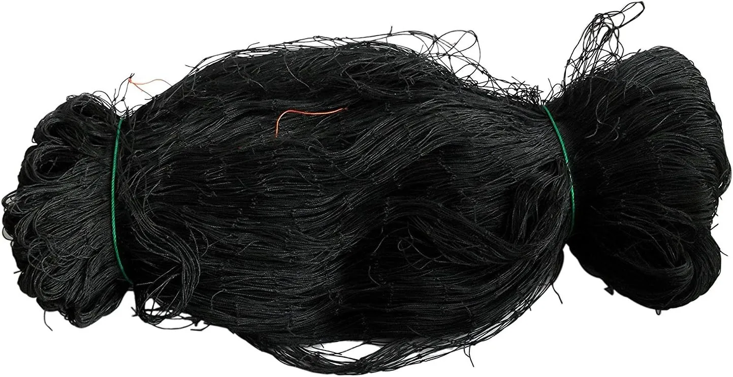 Heavy Duty Netting for Bird Poultry Aviary 25 X 50 Net Black Mesh Protect Fruit