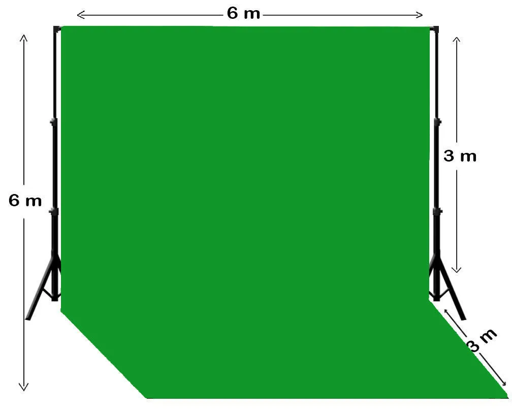 Heavy Duty Pure Muslin Photography Backdrop - Chroma Green