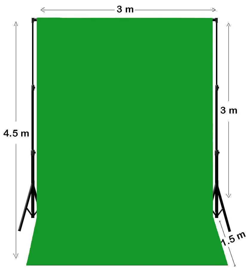 Heavy Duty Pure Muslin Photography Backdrop - Chroma Green