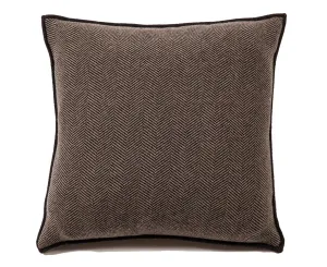 Henry Cashmere Blend Pillow - Anthracite Taupe