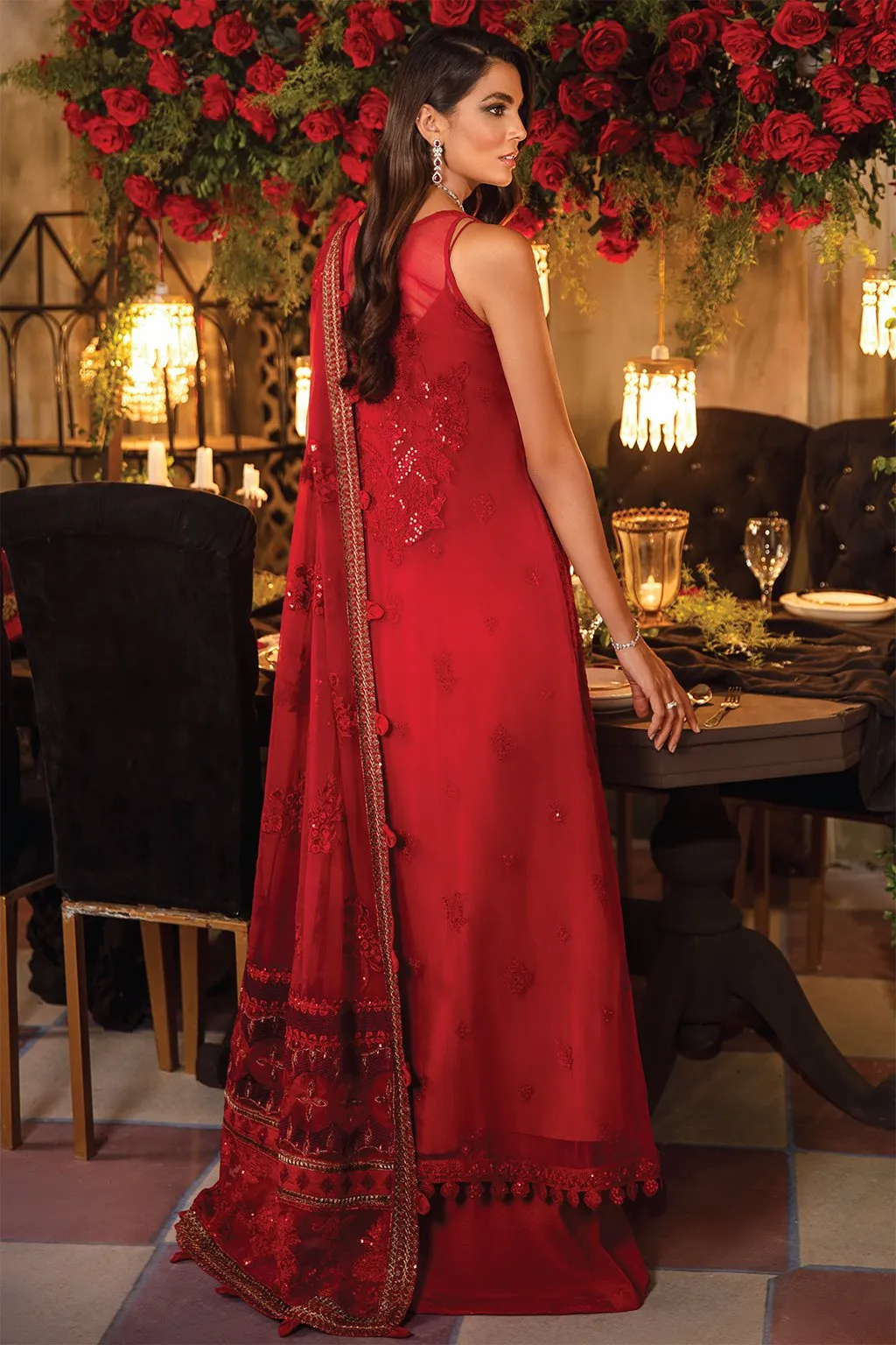 IMC-04 RHYTHM - 3PC |  Iznik Meraki Luxury Chiffon Collection 2021 | Unstitched Embroidered Luxury Chiffon Suits