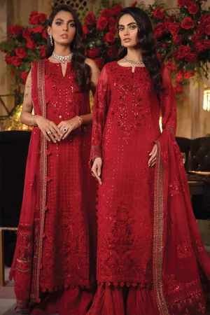 IMC-04 RHYTHM - 3PC |  Iznik Meraki Luxury Chiffon Collection 2021 | Unstitched Embroidered Luxury Chiffon Suits