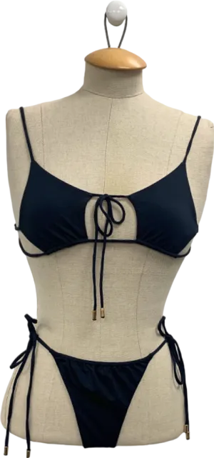 Indah Black Bikini Set UK S