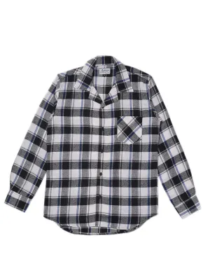 Jackhammer Liam Plaid Shirt White