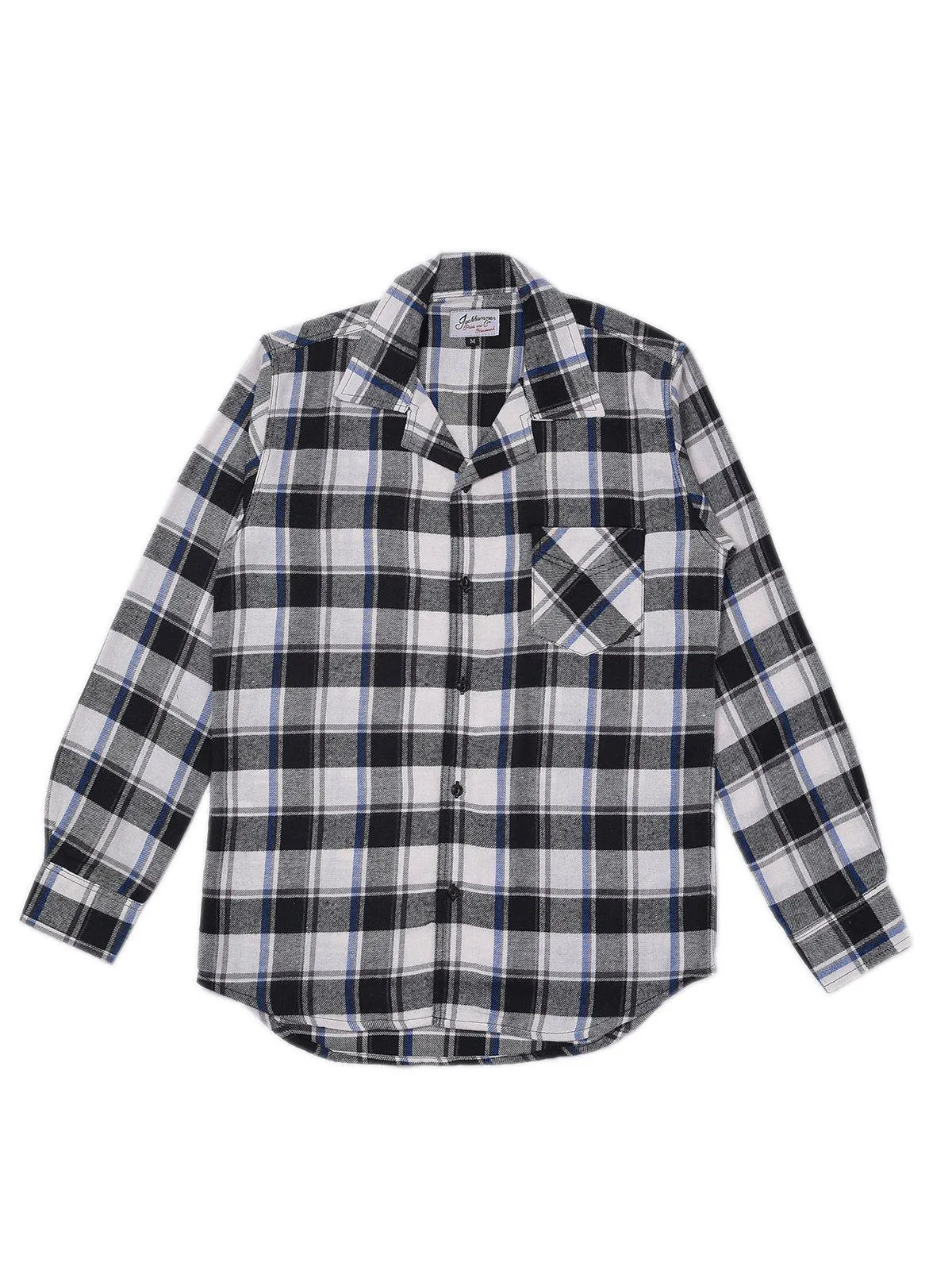 Jackhammer Liam Plaid Shirt White