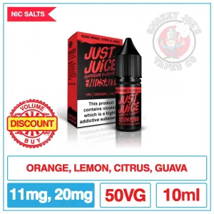 Just Juice Nic Salt - Blood Orange Citrus And Guava