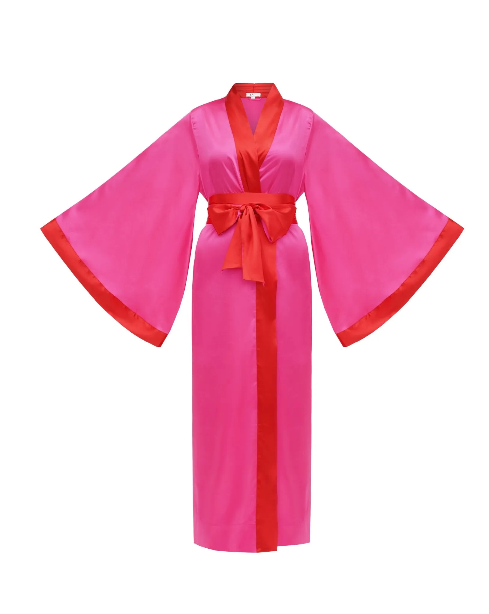 Kami Long Satin Kimono Robe